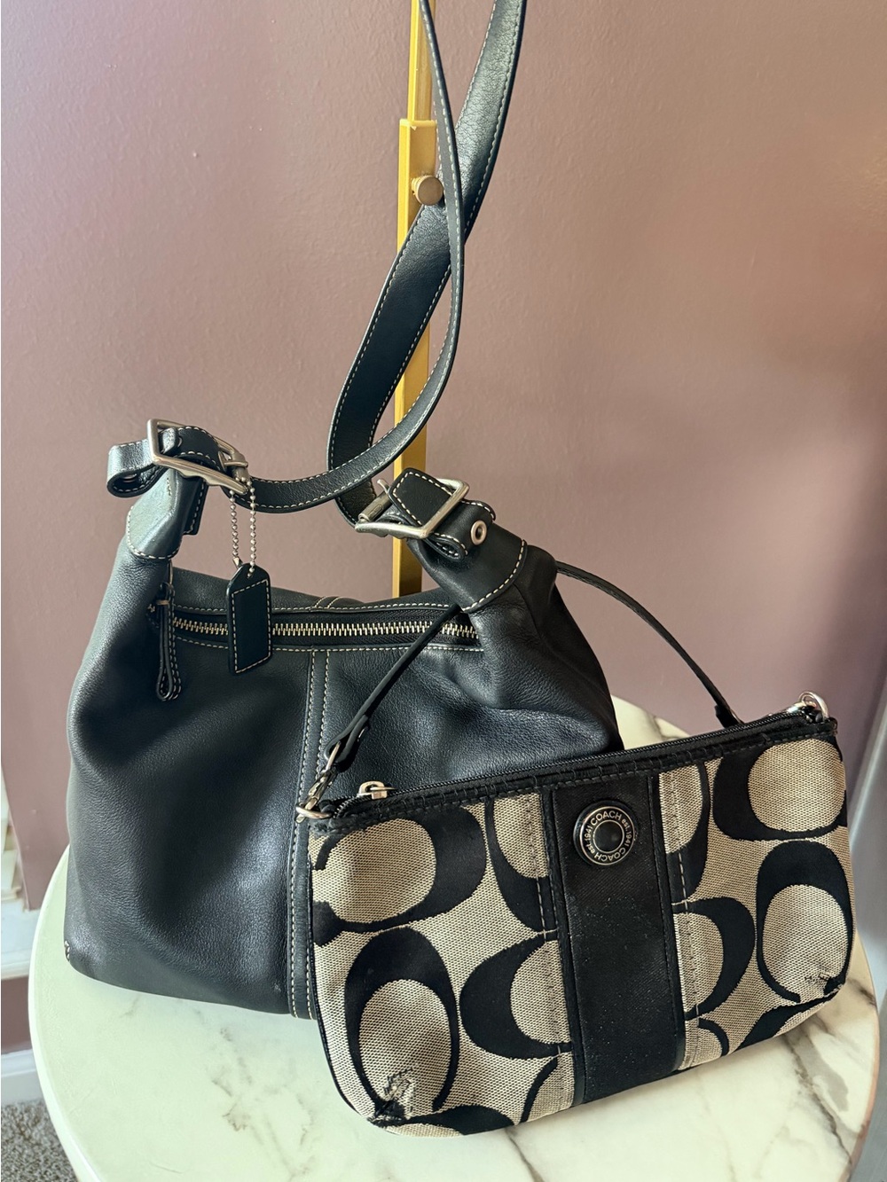 COACH Vintage Legacy Ergo Hobo Crossbody Combo